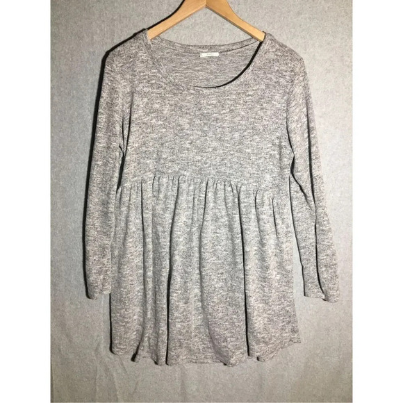 Womens Jodifl Dress Grey Soft Babydoll Style Transitional Weather Long Sleeve - Picture 1 of 4